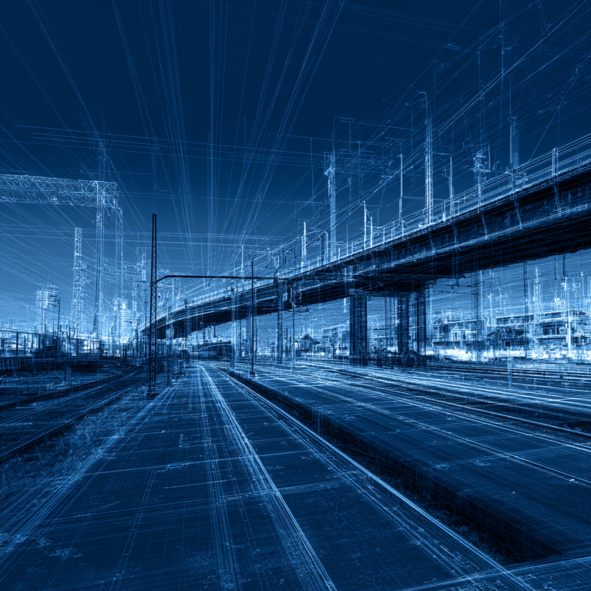 Railway - digital graphics